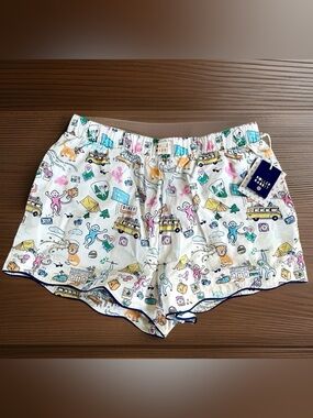 Roller Rabbit for Target Women's Boxers M Shorts  Monkeys NWT Roadtrip Poplin